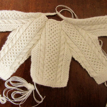 1:6th scale Man's Aran cardigan
