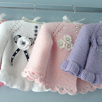 Knit Pattern Baby Girl Jacket Newborn Girl Coat Hannah
