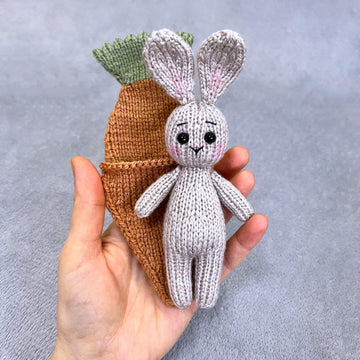 Bunny In A Carrot Bed