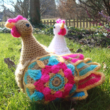 Flora and Grace, chicken sisters