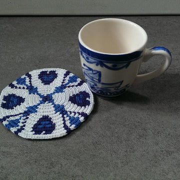 6 Tapestry Coaster Delft blue
