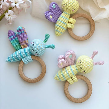 Baby Teether Butterfly and Dragonfly