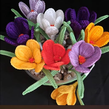 Crochet Crocus flowers