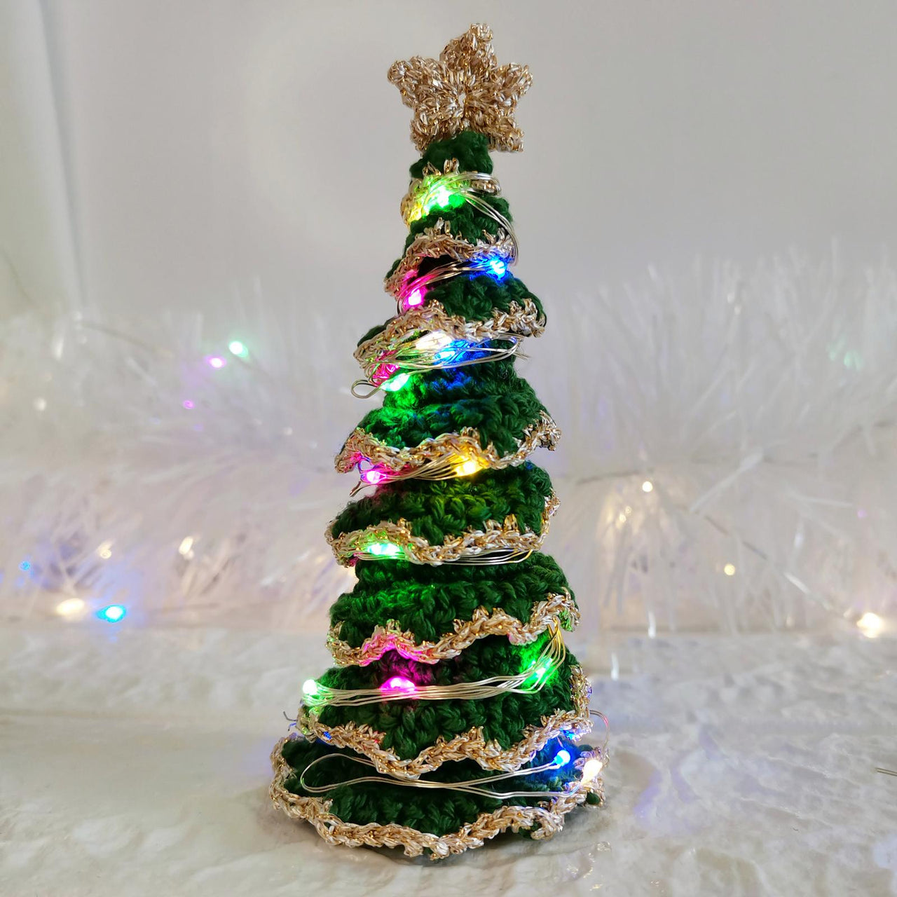 Golden Edged Mini Christmas Tree