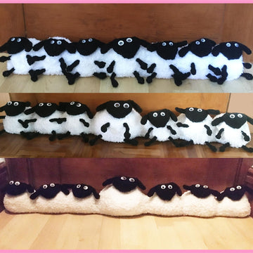 Flock of Sheep, draught excluders 2 sizes