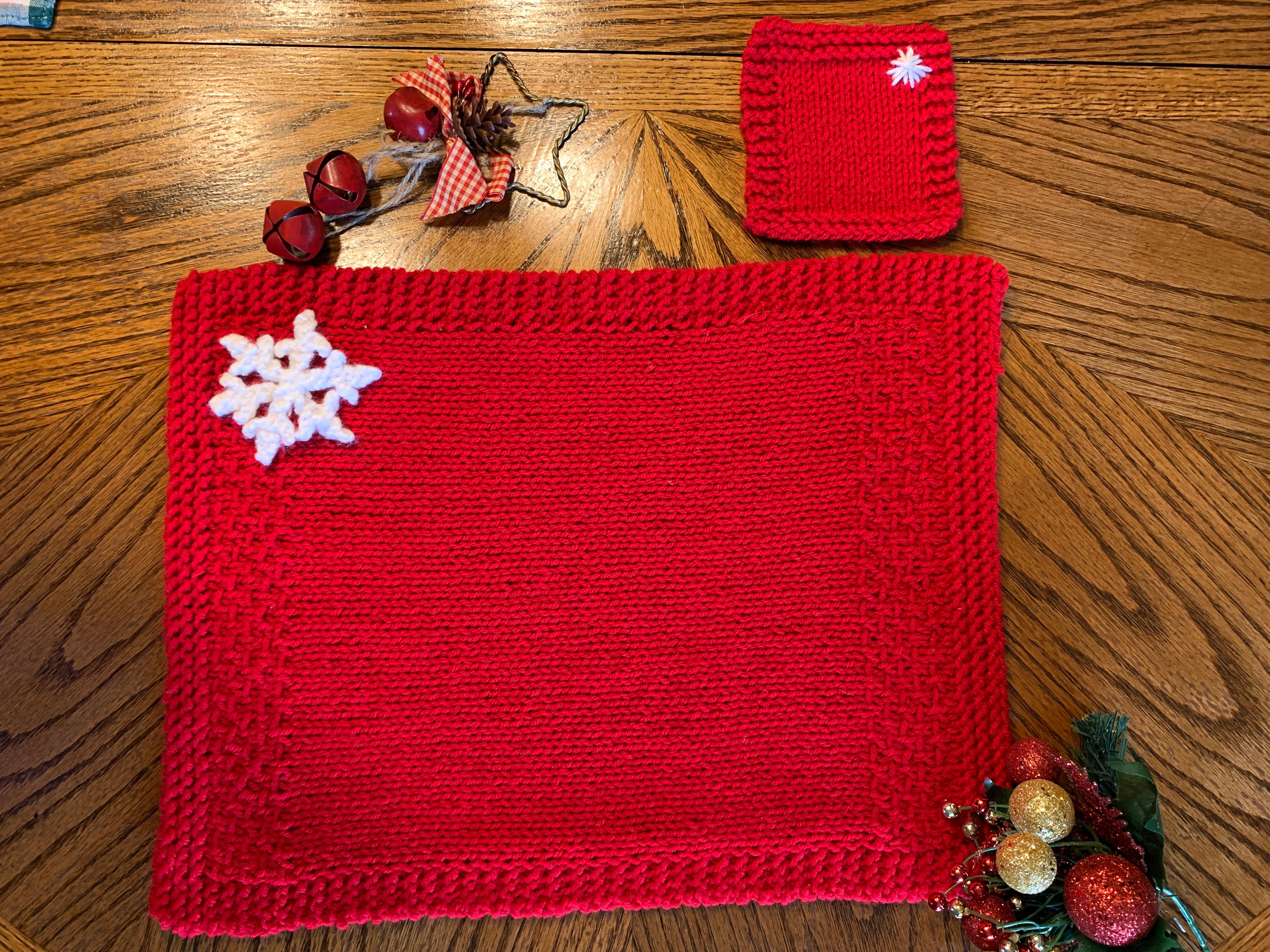 Holiday Placemat and Optional Coaster