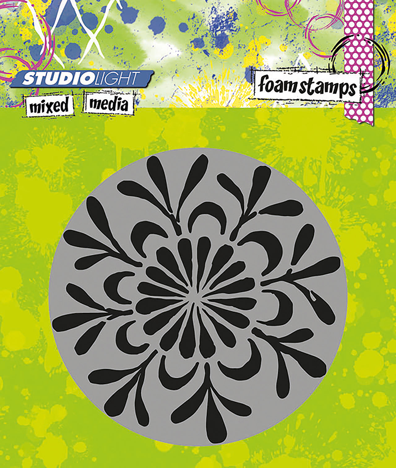 Studio Light Mixed Media Foam Stamps - Flower