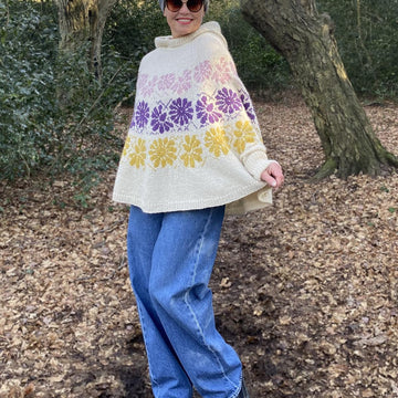 Hoody Poncho Sweater