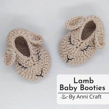 Lamb Baby Booties