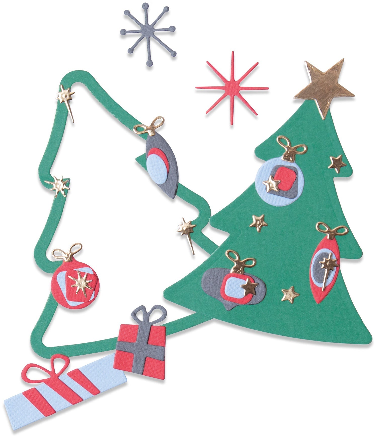 Sizzix Thinlits Dies 10/Pkg - Retro Tree