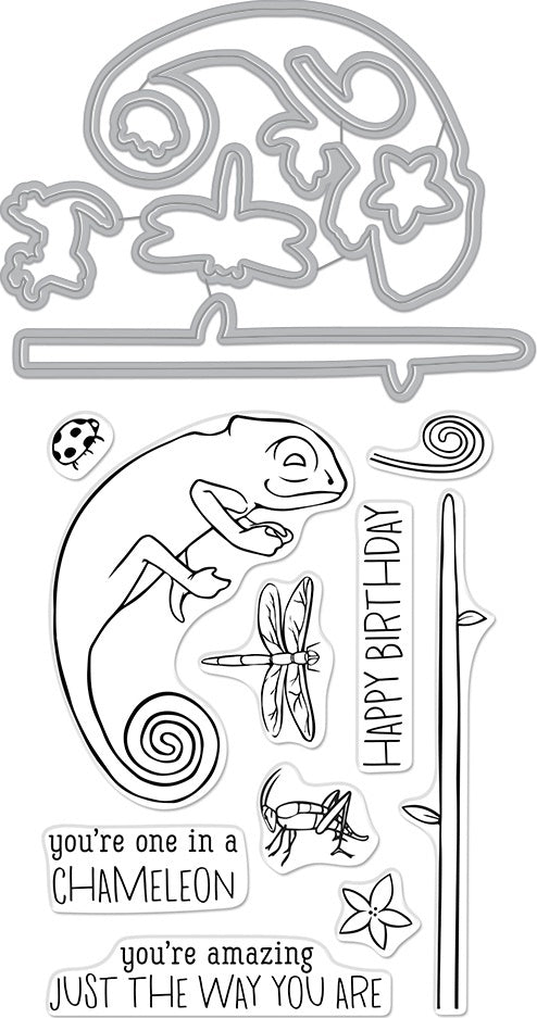 Hero Arts Stamp & Cut - Chameleon
