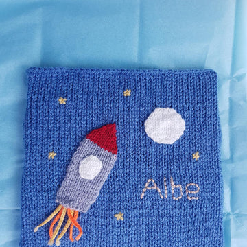 Knitted Rocket Space Picture