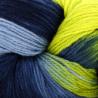 Blue Ombre with Lime Green (7267)