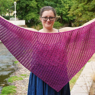 Sweet pea shawl