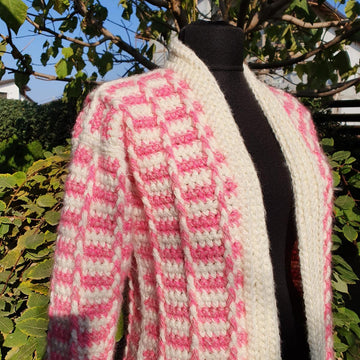 Crochet cozy cardigan for winter