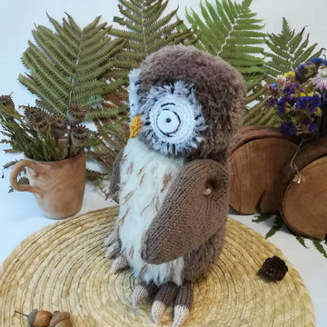 Toy knitting patterns - Knit your Owl from the book about Winnie the Pooh,11 inc