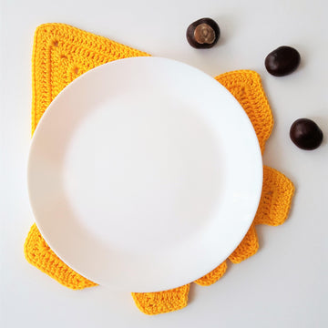 Autumn leaf table mat and coaster
