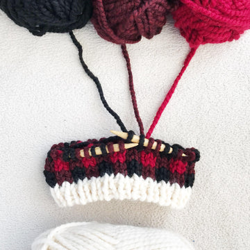Plaid Bow Ear Warmer