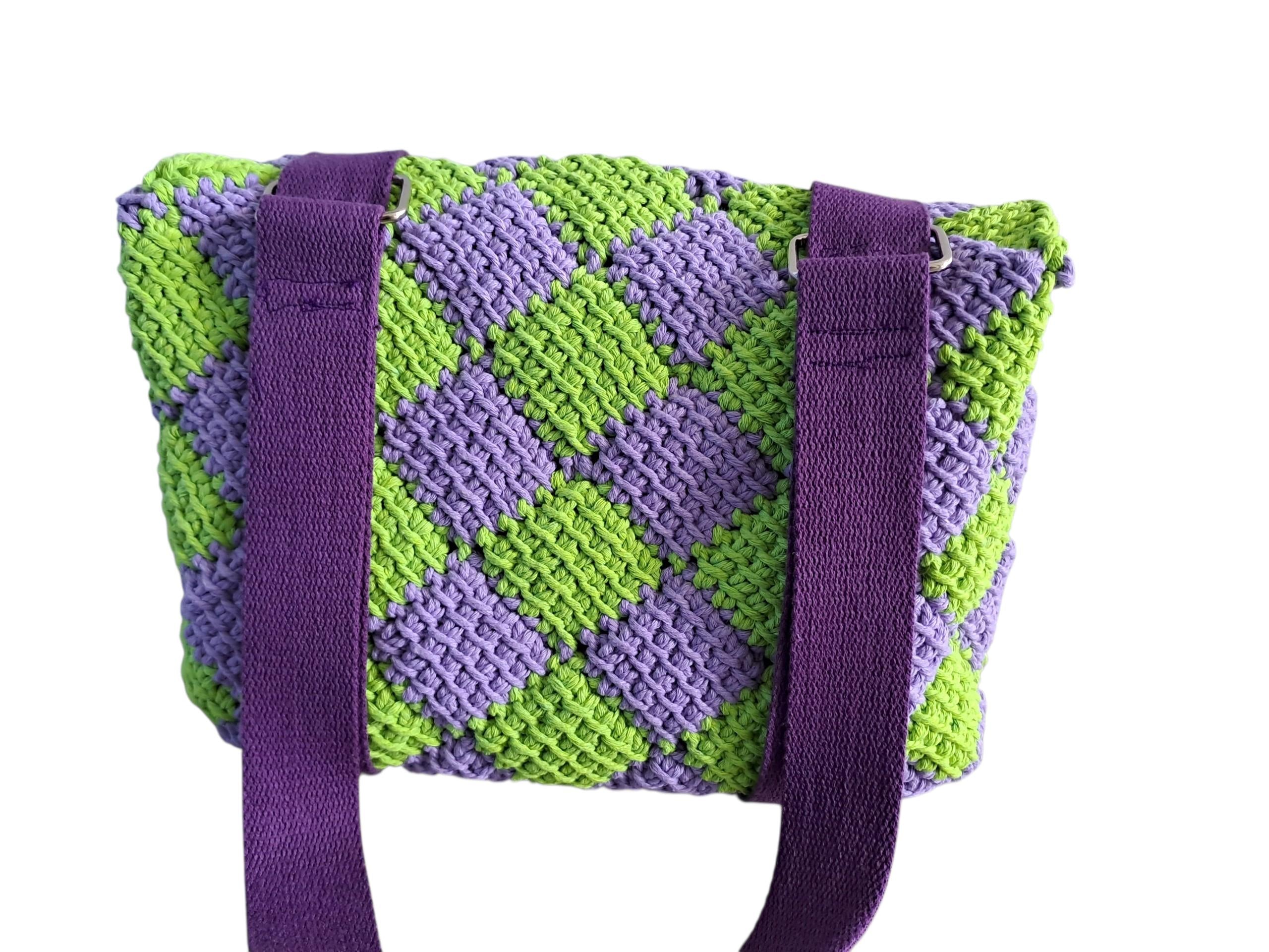 Checked Satchel