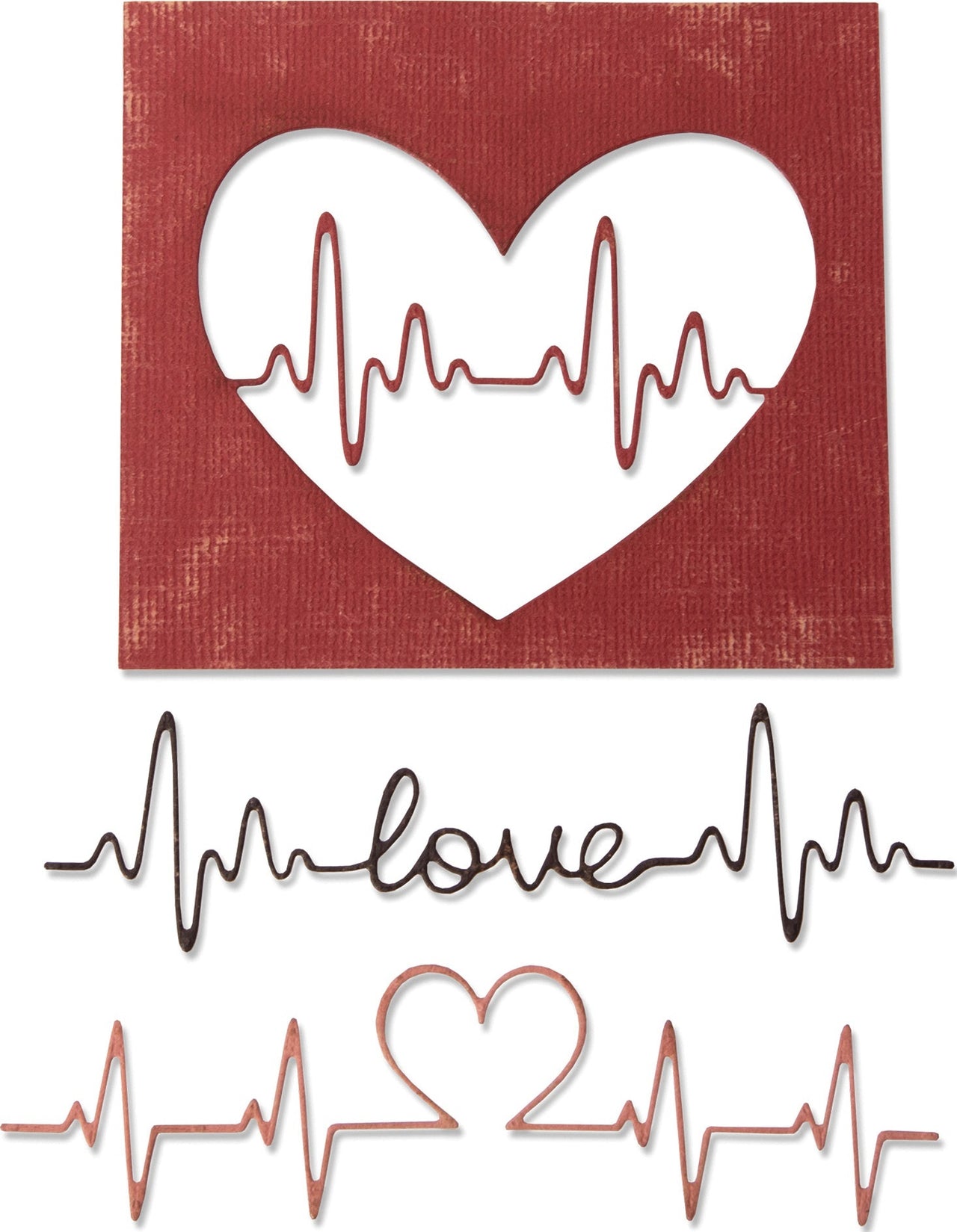 Sizzix Thinlits Dies By Tim Holtz - Heartbeat