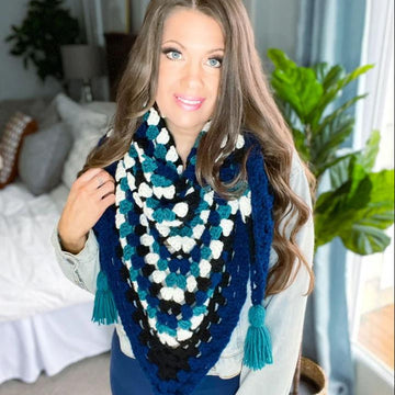 Forest Trail Triangle Shawl