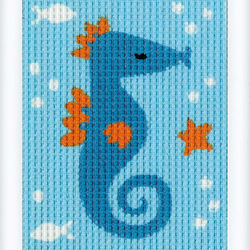 Vervaco Sea Horse Tapestry Kit - 12,5 x 16 cm