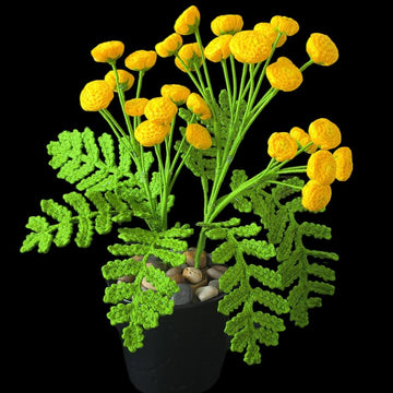 Crochet Tansy flowers