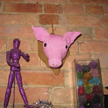 Wall Mounted Pig's Head