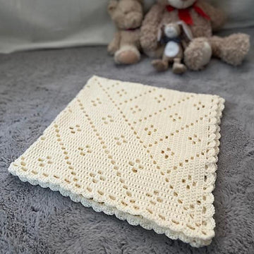 My Way Baby Blanket with a border