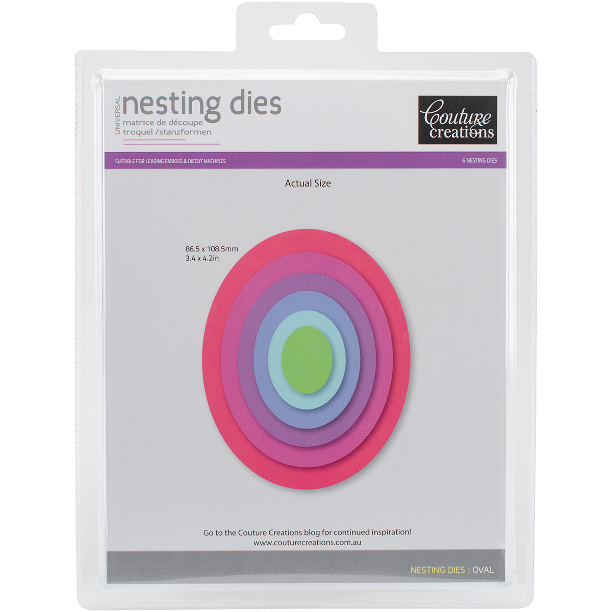 Artdeco Creations Couture Creations Nesting Dies - Oval