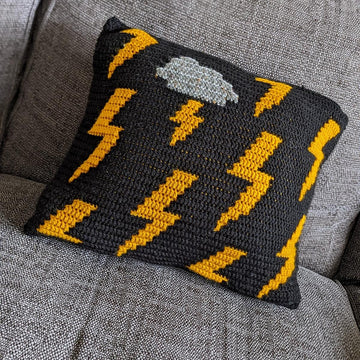 Lightning Strikes Twice Cushion