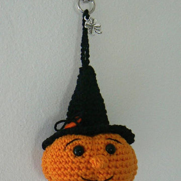 Halloween pumpkin key chain pattern