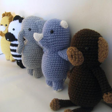 Safari Animals Amigurumi Pattern Set
