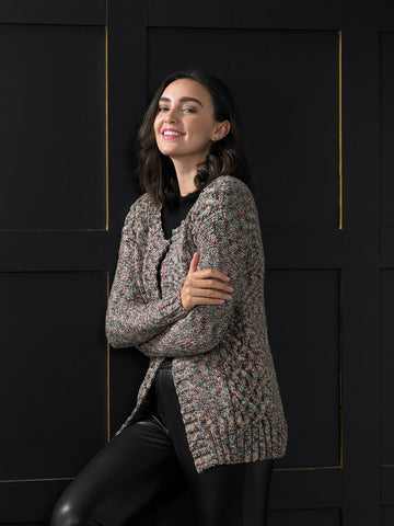 Jacket in James C. Brett Masquerade Chunky - JB719 - Leaflet