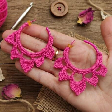 Crochet earrings Pdf + Video Tutorial