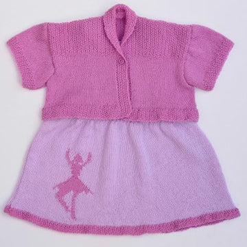 Cute Baby Outfits to Knit in 2 & 3 ply - Rabbit, Ballerina