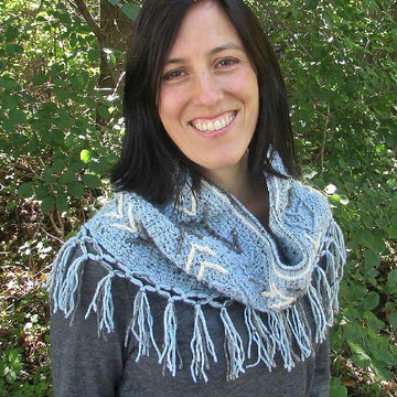 "Boho Chic" Arrow Fringed Cowl
