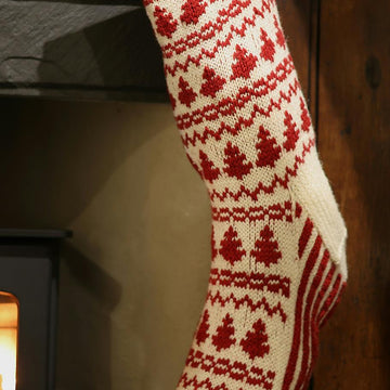 Pine Wood Christmas Stocking
