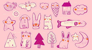 Ruby Star Society Birthday Panel - Pink - RS2044-13