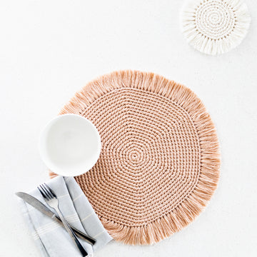 Boho Crochet Coasters + Placemats