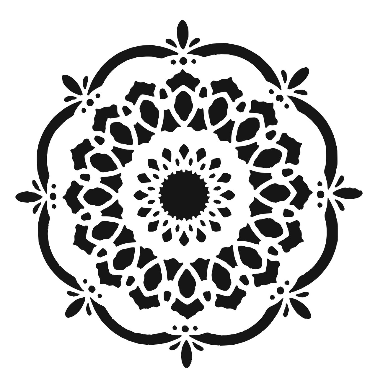The Crafter's Workshop Crafter's Workshop Template 6"X6" - Handcut Blossom