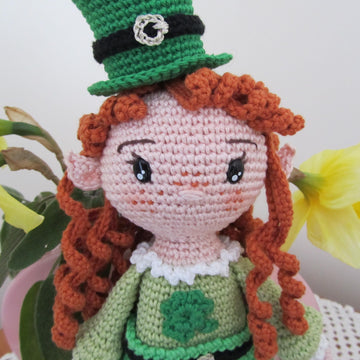 St Patrick Elf (Leprechaun) doll
