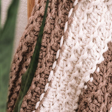 Stockinette Ridge Stitch Chunky Blanket