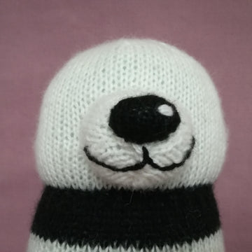 Original Knitting Pattern - Panda soft toy
