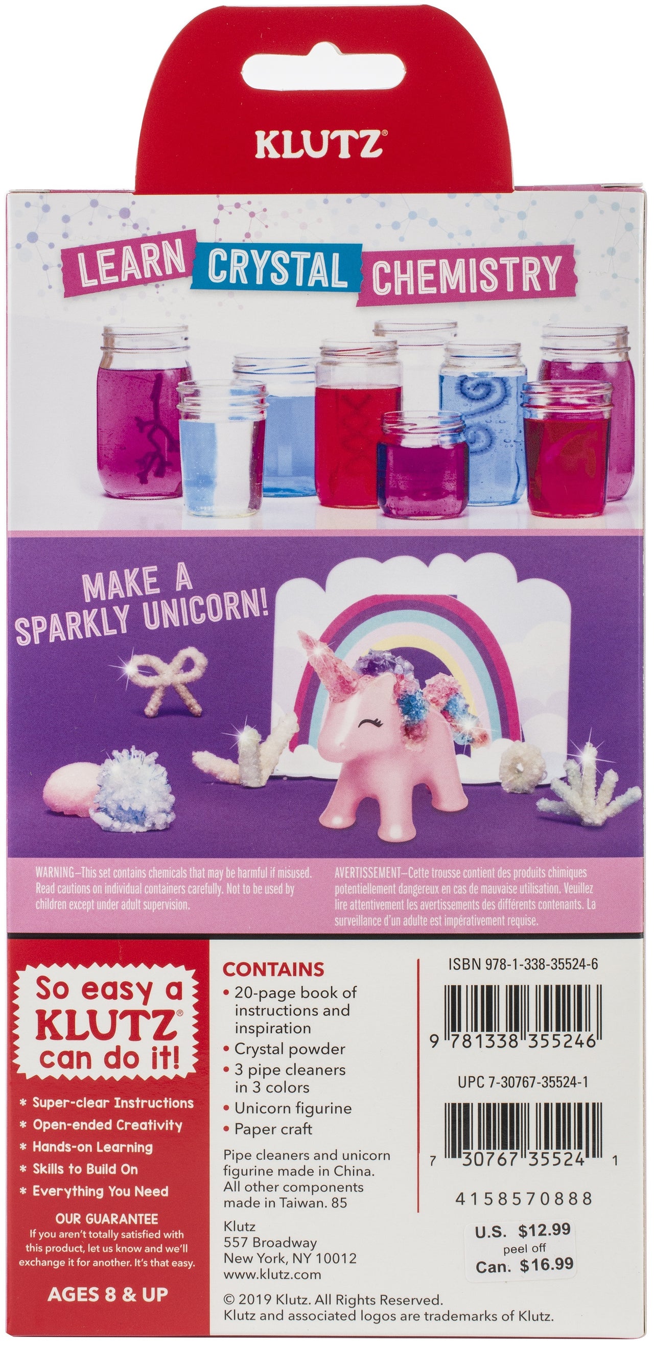 Klutz Grow Your Own Crystal Animal Kit - Unicorn