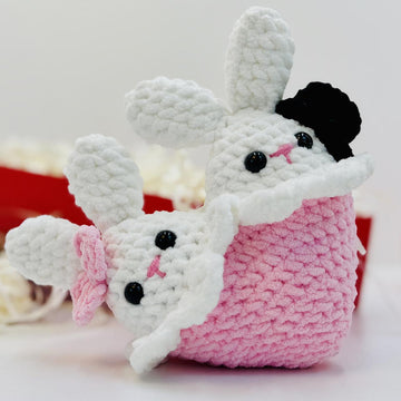 Heart Rabbit Crochet Pattern ,Heart Bunny Amigurumi