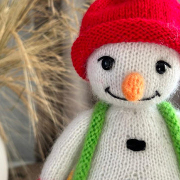 Snowman knitting pattern