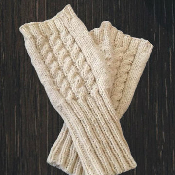 Fine Cabled Mitts