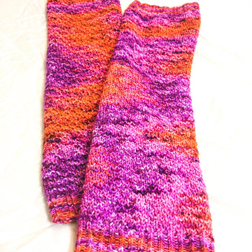 Colorful Cloud Leg Warmers