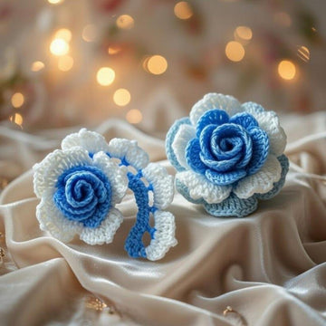 A crochet 3D flower pattern